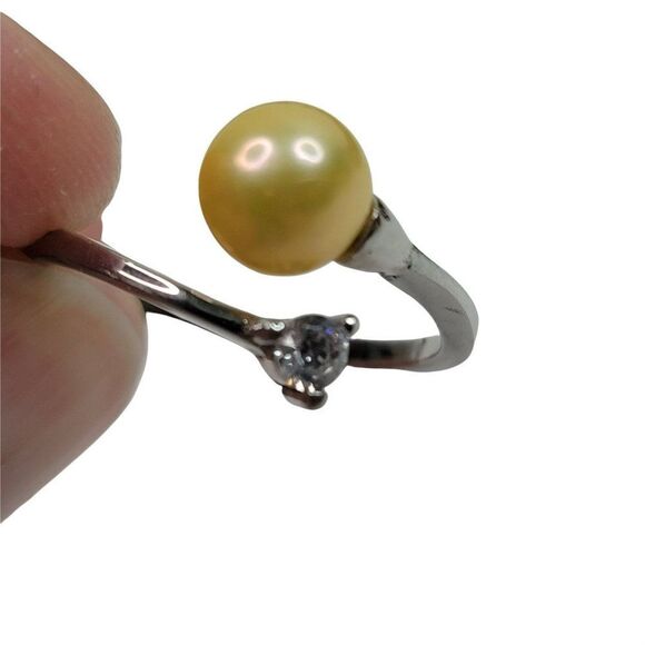 Enchantment Fresh Water Yellow Pearl Ring ADJUSTABLE - Picture 3 of 4